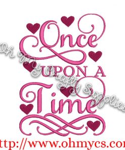 Once Upon a Time Embroidery Design