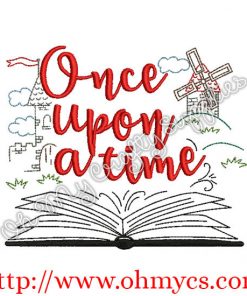 Once Upon a Time Stitch Embroidery Design