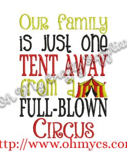 Family Circus Embroidery Design
