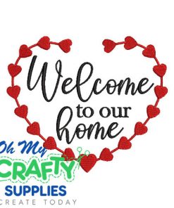 Our Home Heart 25 Embroidery Design