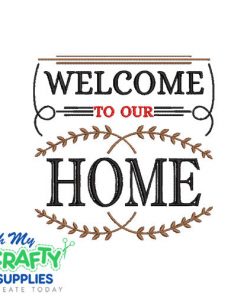 Our home 827 Embroidery Design
