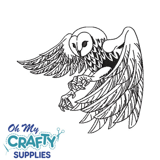 Owl 12522 Embroidery Design