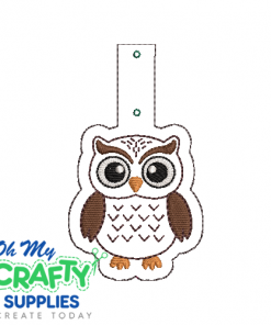 Owl Key Fob Embroidery Design (KFC)