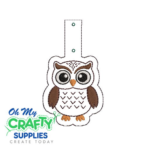 Owl Key Fob Embroidery Design (KFC)