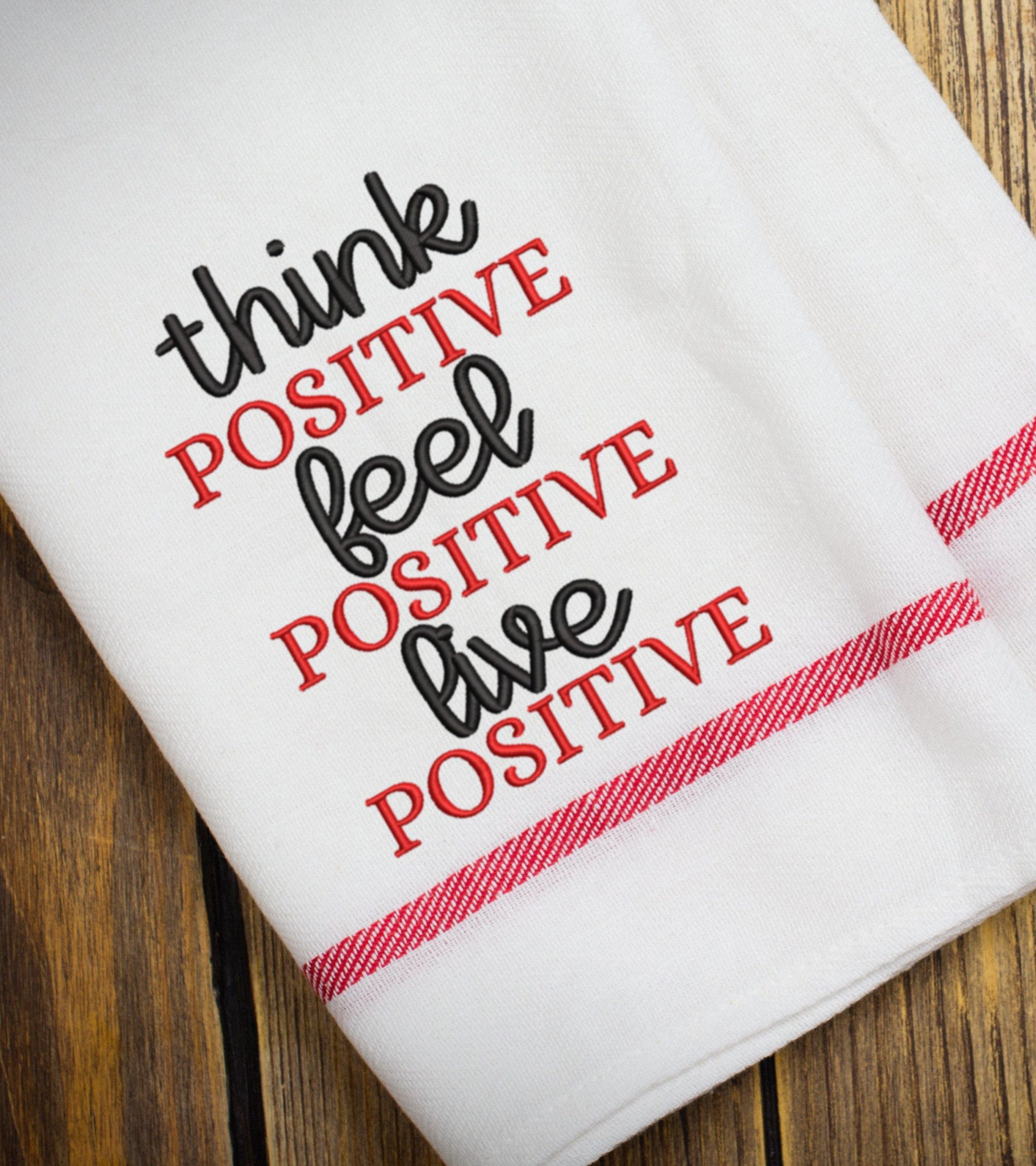 Positive 2021 Embroidery Design