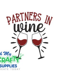Partners in wine 81 Emboridery Design