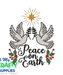 Peace on earth 115 Embroidery Design