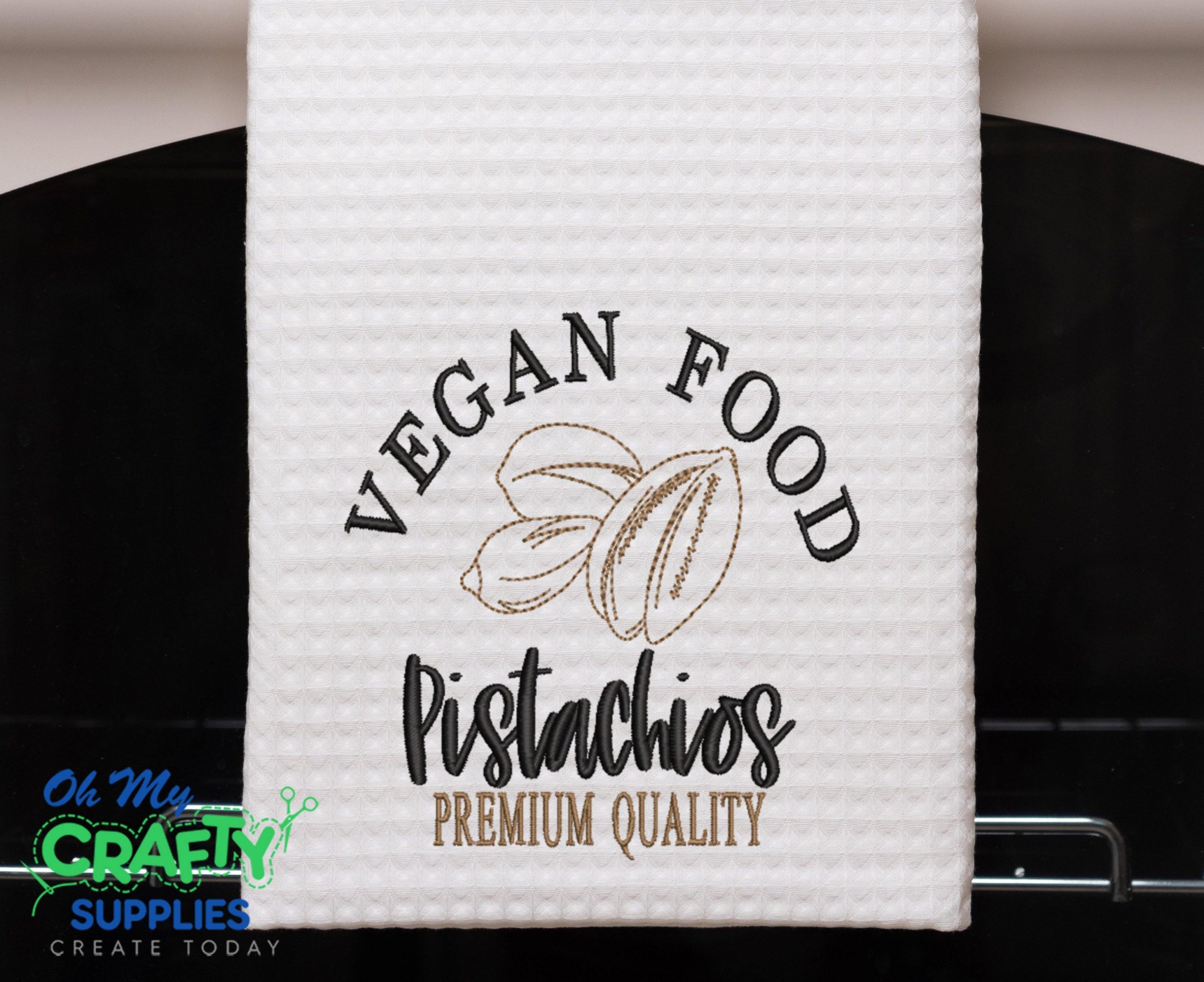 Pistachios Embroidery Design