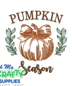 Pumpkin Sketch 91724 Embroidery Design
