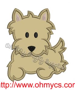 Puppy Dog Applique Design