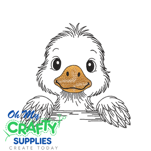 Quackin’ Cute Duck Embroidery Design