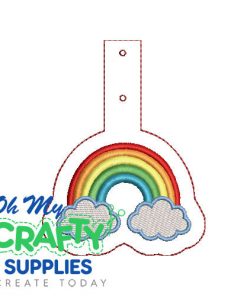 Rainbow Key Fob Embroidery Design (KFC)
