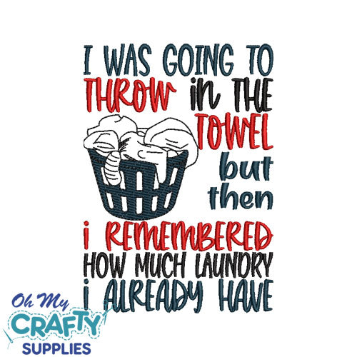 How Much Laundry 1129 Embroidery Design