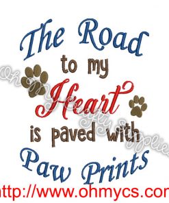 Road to my Heart Embroidery Design