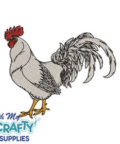 Rooster 116 Embroidery Design