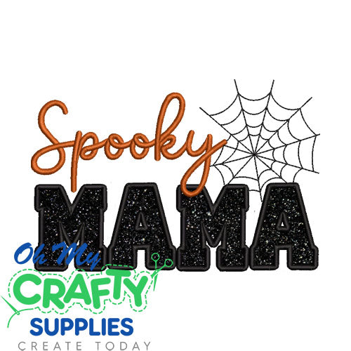 Spooky Mama Applique Embroidery Design