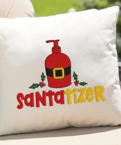 Santatizer Embroidery Design