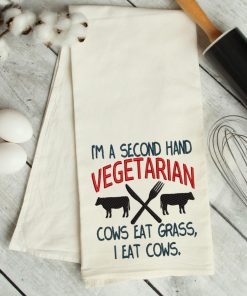 Second Hand Vegetarian Embroidery Design