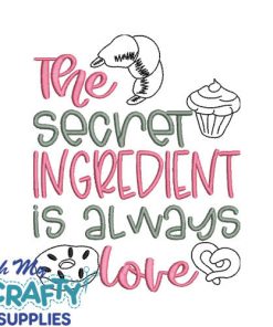 Secret Ingredient 2722 Embroidery Design