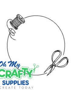 Sewing Circle Monogram Frame 25 Embroidery Design