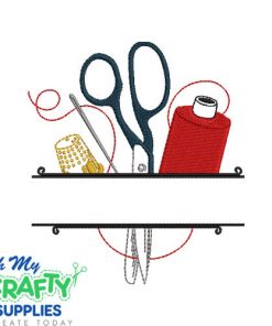 Sewing Notions Split Embroidery Design