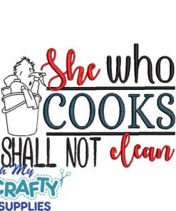 She who Shall Not Embroidery Design