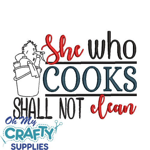 She who Shall Not Embroidery Design