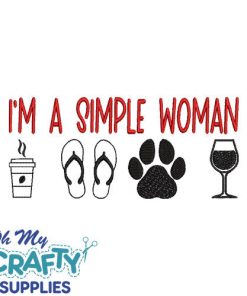 Simple Woman 430 Embroidery Design