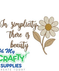 Simplicity Beauty Embroidery Design