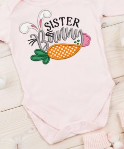 Sister Bunny Applique Design
