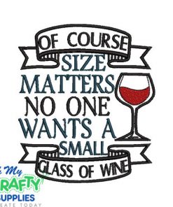 Size Matters 32024 Embroidery Design