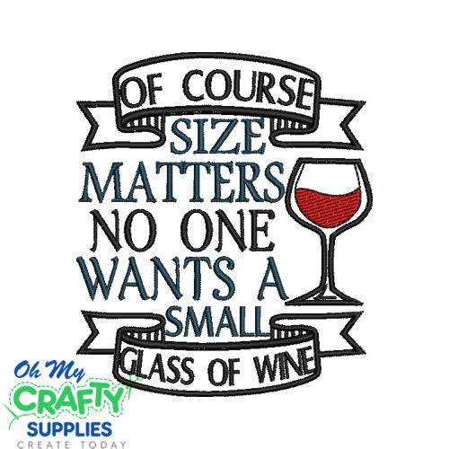 Size Matters 32024 Embroidery Design