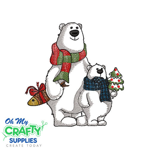 Sketch Bears 1011 Embroidery Design