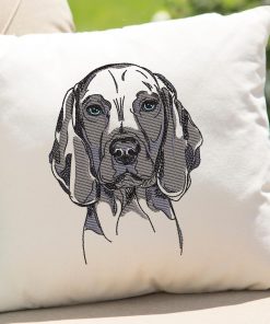 Sketch Weimaraner Embroidery Design