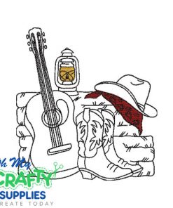 Sketch Western Embroidery Design