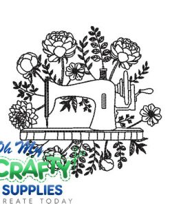 Sketch Work Sewing Machine Embroidery Design
