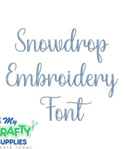 Snowdrop Embroidery Font (BX Included)