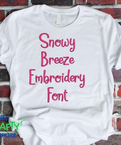 Snowy Breeze Embroidery Font (BX Included)