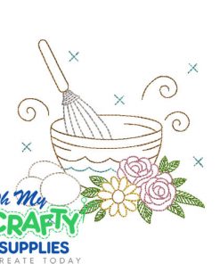 Spring Baking Embroidery Design