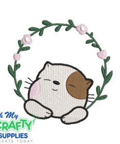 Spring Kitten 325 Embroidery Design