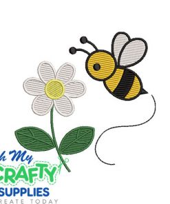 Spring Bee 25 Embroidery Design