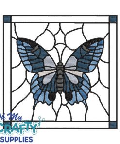 Butterfly Stained Glass 42122 Embroidery Design