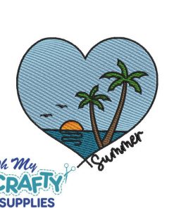 Summer Beach 630 Embroidery Design