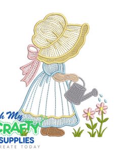 Sunbonnet in Bloom Embroidery Design