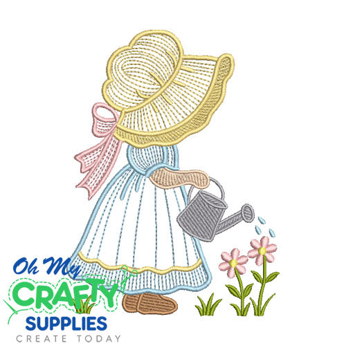 Sunbonnet in Bloom Embroidery Design