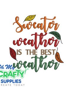 Sweater Weather 91424 Embroidery Design