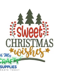Sweet Christmas Wishes 1118 Embroidery Design
