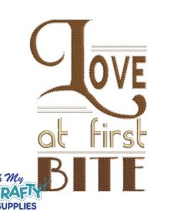 Love at First Bite Embroidery Design