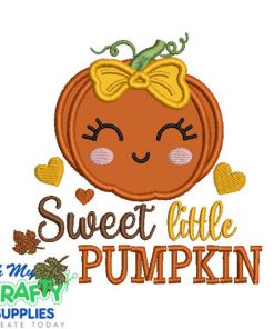 Sweet Pumpkin Applique Design