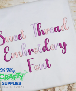 Sweet Thread Embroidery Font (BX Included) (FL)